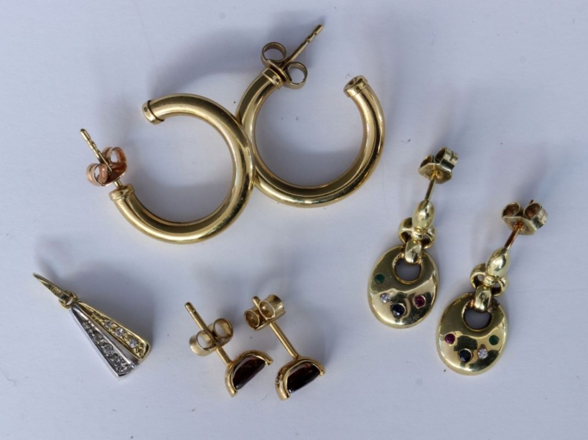 LOT VON 4 TEILEN GOLDSCHMUCK 585/000