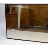 A large mahogany framed mirror 202 x 90cm approx.