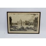 A 19th century Piranesi print 'Veduta Della Grand Piazza e Basilica di san Pietro' 44 x 70cm