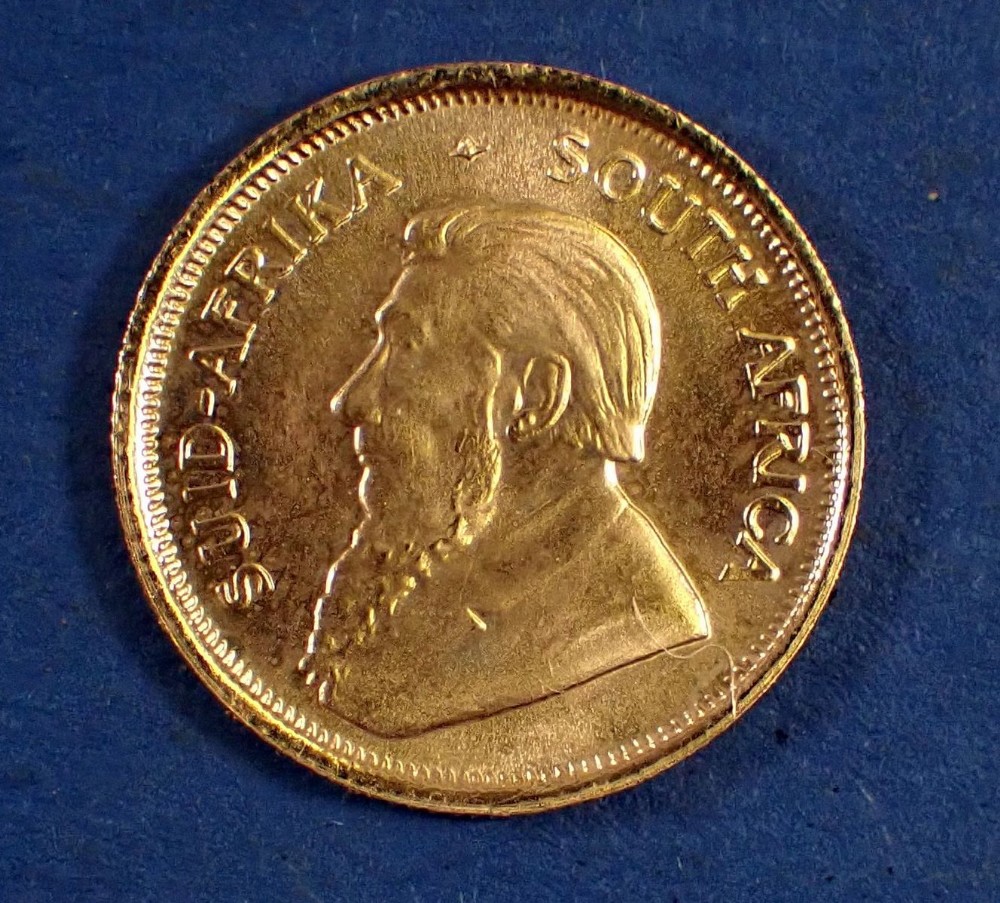 A gold 1/10 Krugerrand 1981 - Condition: EF