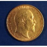 A gold sovereign Edward VII 1906, Perth Mint - Condition: Fine