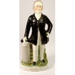 A large Victorian Staffordshire figure of Gladstone, 41cm