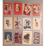Various postcards including humour, artists, Bedford Court College, Worcester, Shell, dogs (65)