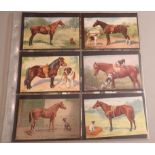 A collection of 24 horse postcards, mostly Tucks