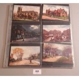 A mixed collection of 101 postcards some Tuck's artists drawn, London scenes including Richmond,
