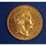 Gold: German States Prussia 10 Marks, Wilhelm II 1911, Berlin Mint Condition: VF