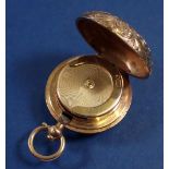 A 9 carat gold sovereign locket case, 5 capacity approx 16g weight