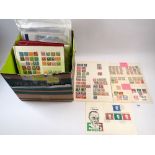 Europe: Boxed accumulation in packets, binders on stockcard/sheets with mini-sheets and sets from