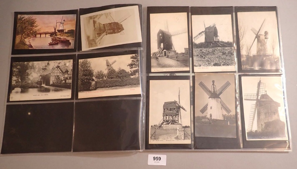 A collection of 46 windmill postcards including 1 Levi card and four RP cards - Image 2 of 5
