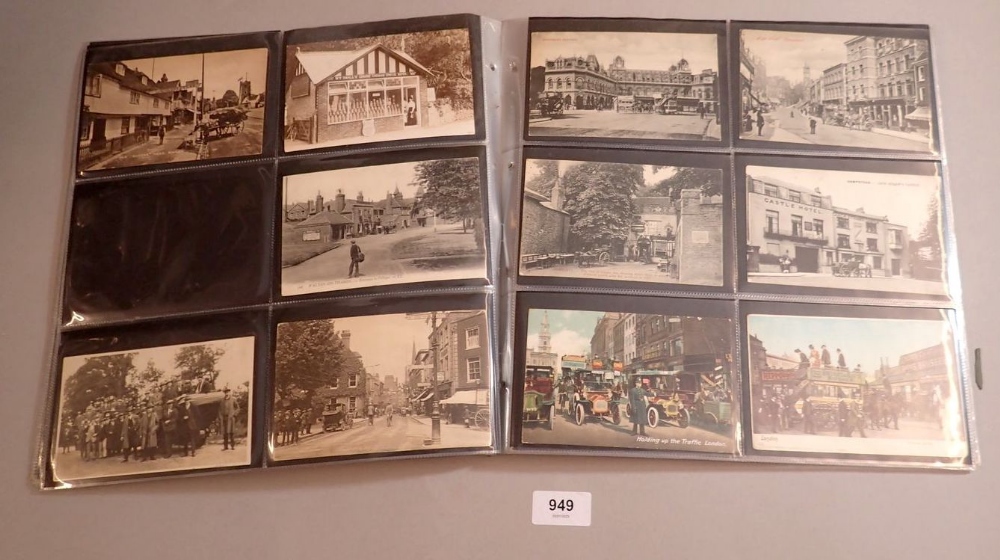 A mixed collection of 114 GB topographical street scene postcards including London theme such as - Image 6 of 10