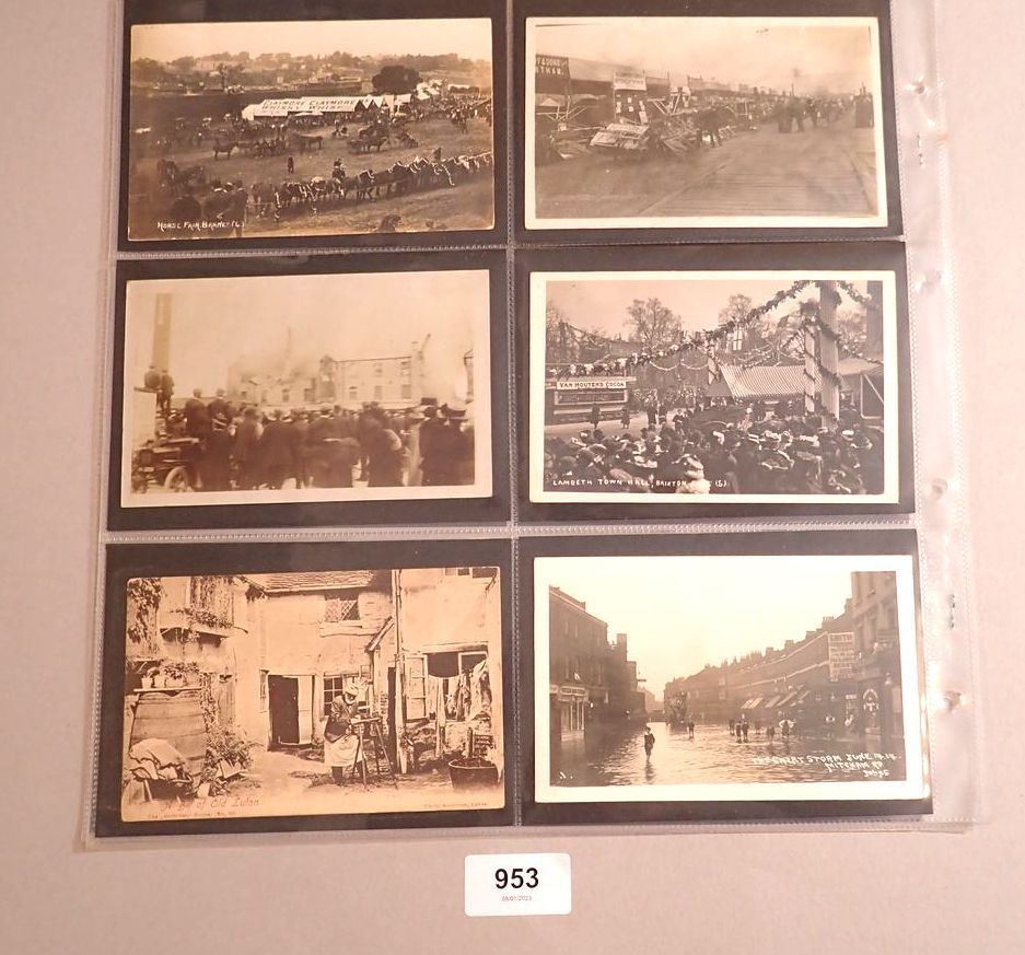 A collection of 23 tram and omnibus postcards, some disasters, crashes, some RP's mainly South - Image 3 of 3