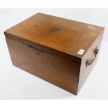 A wooden canteen box