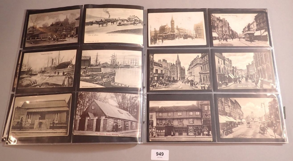 A mixed collection of 114 GB topographical street scene postcards including London theme such as - Image 4 of 10