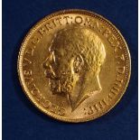 A gold sovereign George V 1912, London Mint - Condition: VF