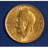 A gold sovereign George V 1906, London Mint - Condition: VF