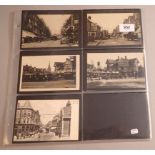 A collection of 57 South London street scene postcards, social history and transport themes, some