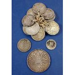 Miscellaneous lot of South America coinage including: group of coiinage stringed toether: