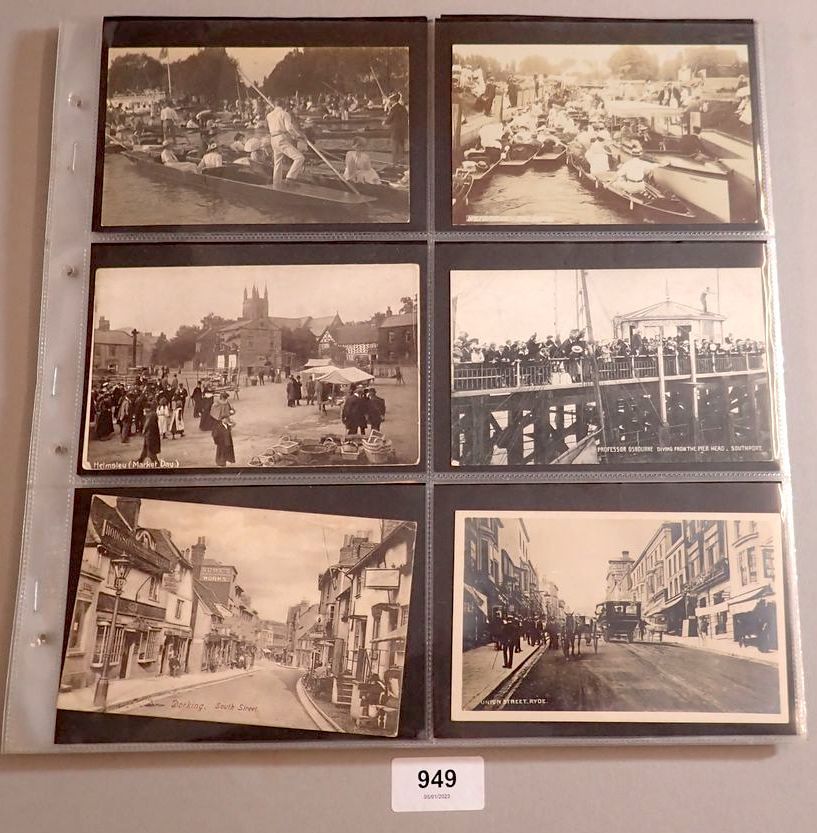 A mixed collection of 114 GB topographical street scene postcards including London theme such as