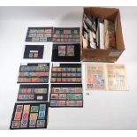 GB & Br Empire: Small box full of packets & stockcards, QV-QEII, with mint/used defin, commem,