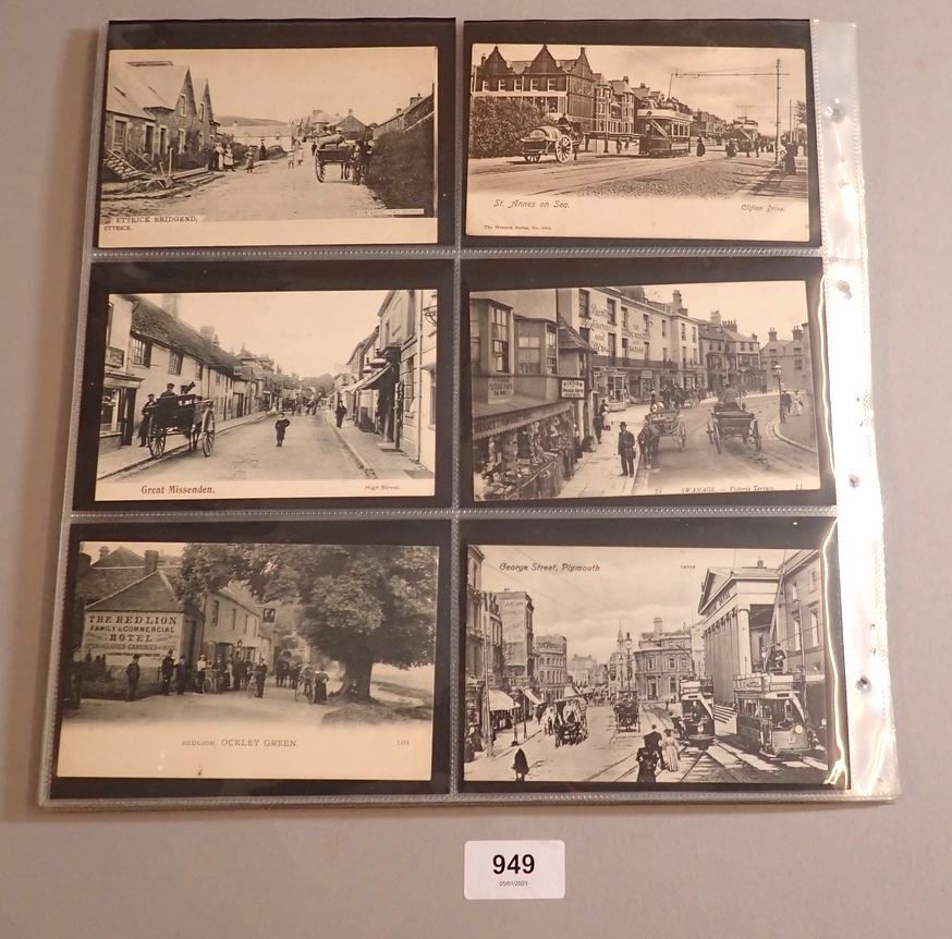 A mixed collection of 114 GB topographical street scene postcards including London theme such as - Image 10 of 10