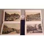 An album of 96 various topographical postcards including Gainsborough, Scunthorpe, Lincoln,