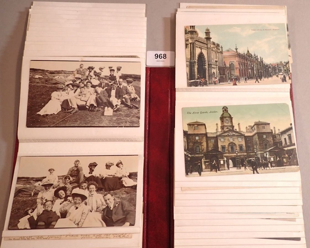An album of approx 70 various postcards including social history and gatherings RP's topographical - Image 2 of 6