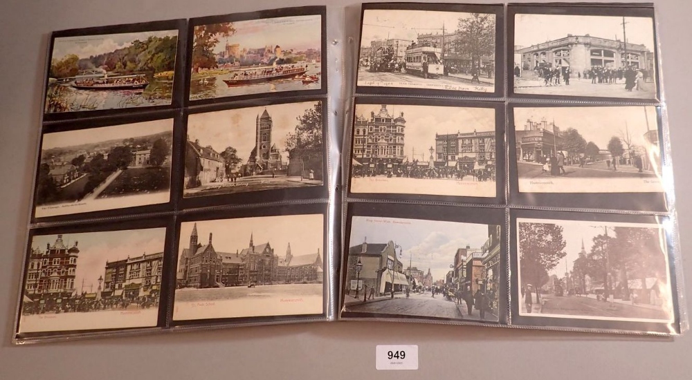 A mixed collection of 114 GB topographical street scene postcards including London theme such as - Image 7 of 10