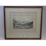 Attributed George Robertson - watercolour Melrose Abbey with auctioneers receipt from a group of