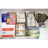 GB: Box of mint & used KGV-QEII pre-decimal & decimal with FV £200+ in 3 albums, 3 containers incl