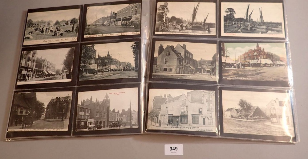 A mixed collection of 114 GB topographical street scene postcards including London theme such as - Image 8 of 10