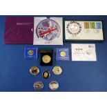 A quantity of coins, commemoratives and medallions including: Royal Mint issues - 2006 Elizabeth