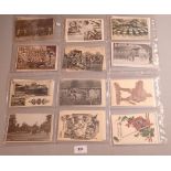 A group of seventy WWI postcards