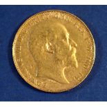A gold sovereign Edward VII 1908, Perth Mint - Condition: Fine