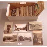 A quantity of old postcards approx 200 including topographical, various artists signed, RP's,
