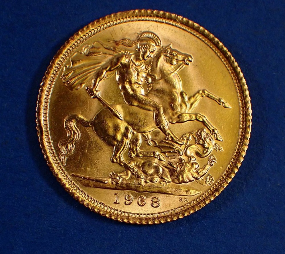 A gold sovereign, 1968 - Condition: EF - Image 2 of 2