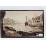 An old photograph of Looe by Raddy, 24 x 39cm