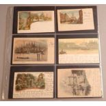 A collection of 48 London scene early postcards with undivided backs including Tower Bridge, Tower