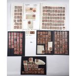 GB: Collection of used imperf & perf QV LE 1d reds, 35 with Maltese Cross postmarks. Incl wmk,