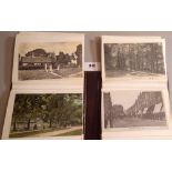 An album of 94 topographical postcards including Lincoln, Skegness, Gainsborough, Boston,