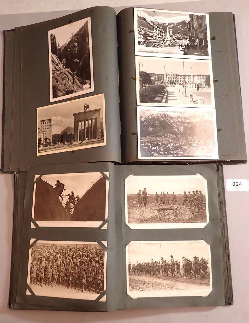 An album of postcards Daily Mail War Pictures approx 40 plus an album of non GB topogratphical (