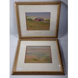 James Frances Murray Floyd - two watercolour landscapes, 23 x 26cm