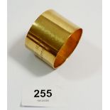A 9 carat gold napkin ring, 31g