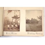 An album of early 20th century photographs of Africa, 28 images including Zulu police, Tuguela etc