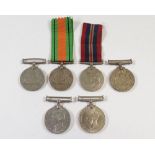 WWII defence & war medals