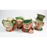 Four large Beswick Dickens character jugs