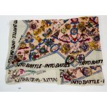 A Jacqmar WWII scarf 'Into Battle'