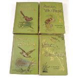 Four volumes 'Familiar Wild Birds' by W Swaysland 1883, chromo plates by A Thorburn/E Turck -