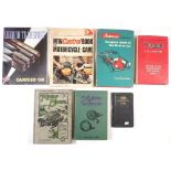 Seven motor car and motorbike related books including Triumph Motorcycle Maintenance Manual 1937 (