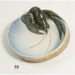 A Copenhagen bowl with lobster to rim, 16cm