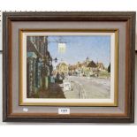 Dennis Syrett - oil on canvas 'Old Amersham' signed with original receipt and certificate,